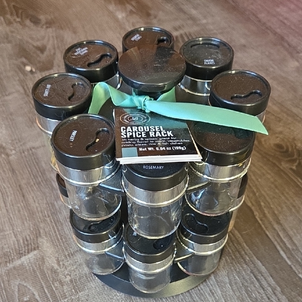 Carousel Spice Rack with Jars